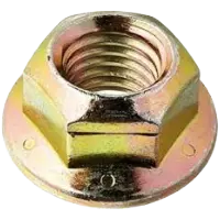 Flange Unitorque Lock Nut Zinc Yellow